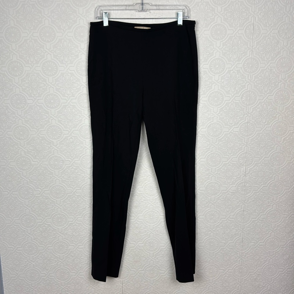 Michael Kors Collection 100% Wool Pants Trousers Black Slacks Career 12 Italy